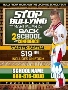 Anti Bullying Ad Cards | STOP BULLYING Martial Arts Cards BACK TO SCHOOL