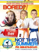 Martial Arts Printing Summer Ad Cards