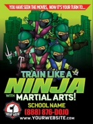 Martial Arts Ninja Printing Cards